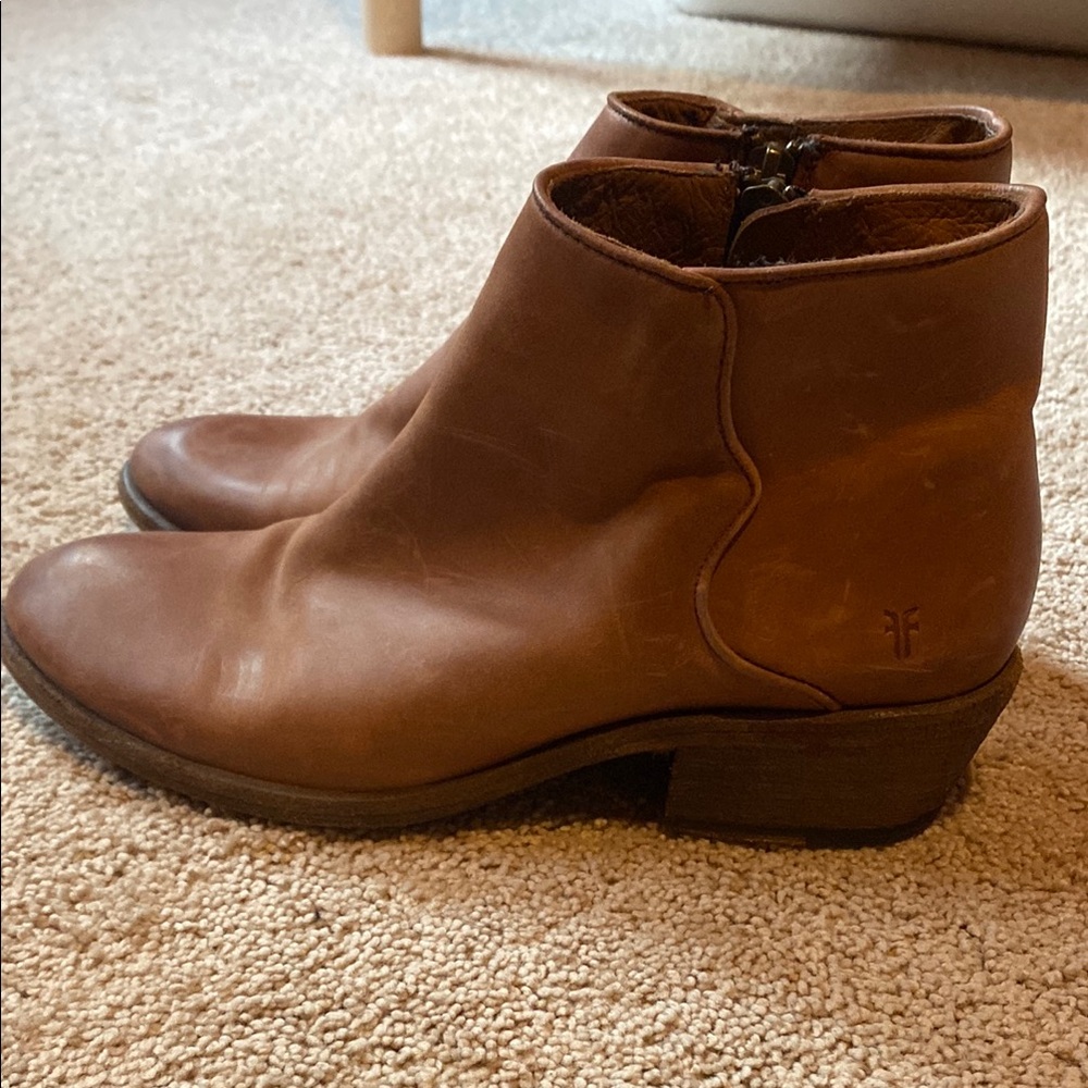 Frye Brown Ankle Boots